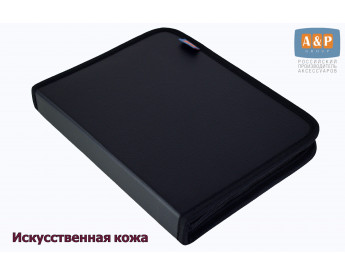 Папка для сервисной книжки "Практик". Искусственная кожа. Формат А5. Цвет: черный.